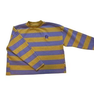 REPOSE Youth Sweatshirt Stripes Crew Neck Organic Cotton Size 6 yrs‎ Nepal